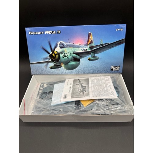 201 - 12 1:48 Scale Military Aviation Plastic Model Kits. (5500g). (12).
Makers include - Airfix & Eduard.