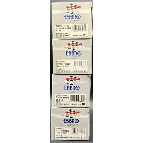 45 - 9 Ebbro 1:43 Scales Diecast Racing Cars
(2100g)
Includes:-
Le Mans 1995 Clarion Nismo 358
Porsche 91... 