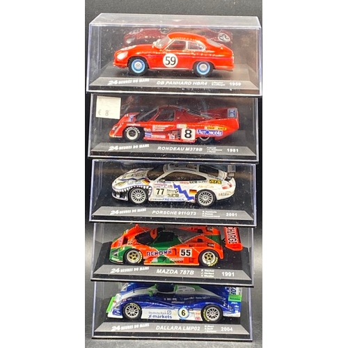 47 - 17 1:43 Solido 24 Heures Du Mans Race Cars Within Display cases, as shown
(2400g)