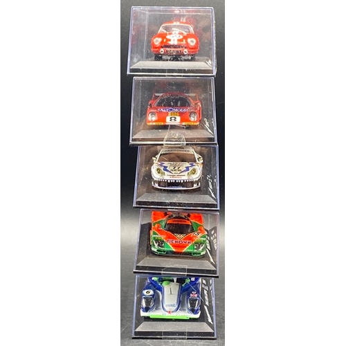 47 - 17 1:43 Solido 24 Heures Du Mans Race Cars Within Display cases, as shown
(2400g)