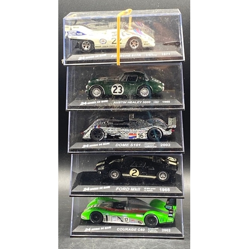 47 - 17 1:43 Solido 24 Heures Du Mans Race Cars Within Display cases, as shown
(2400g)