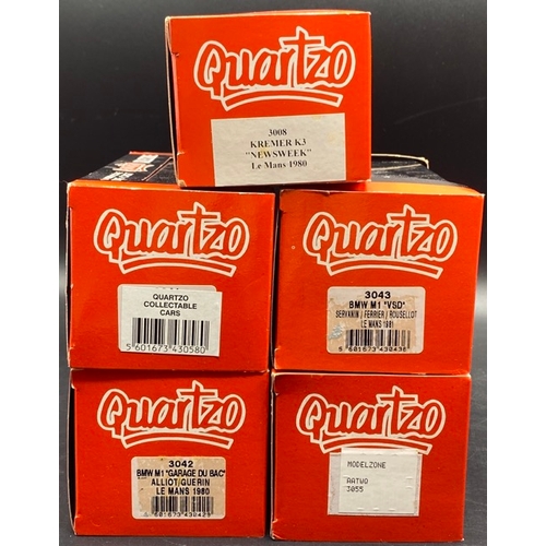 54 - 14 Quartzo 1:43 Scale Race Cars, as shown
(2900g)
