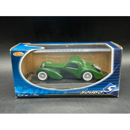 59 - 9 1:43 scale Bugatti models from IXO (4), Solido (4) and Eligor (1)
(1600g)
ixo LM1937 Bugatti type ... 