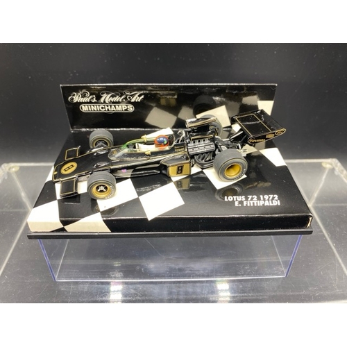 7 - 6 Paul’s Model Art MINICHAMPS racing cars (1:43 scale) (700g)
Includes:
Tyrrell Ford 012 - M. Brundl... 