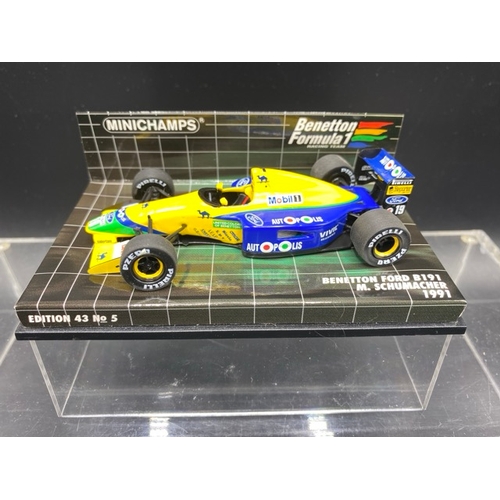 10 - 6 Paul’s Model Art MINICHAMPS (4) and McLaren Collection (2) racing cars (1:43 scale) (700g)
Include... 