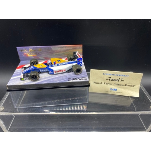 11 - 6 Paul’s Model Art MINICHAMPS (5) and McLaren Collection (1) racing cars (1:43 scale) (700g)
Include... 