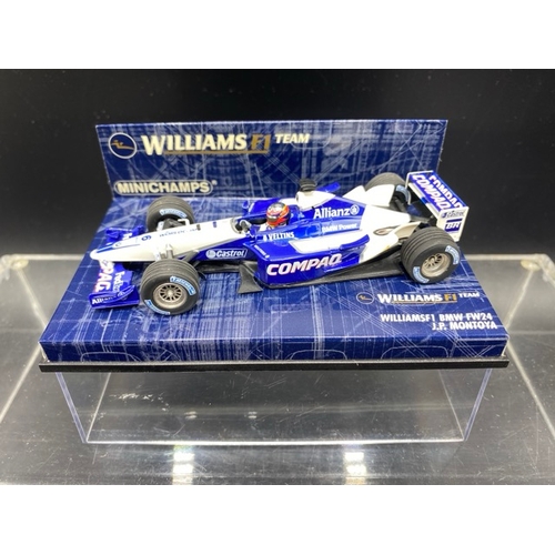 11 - 6 Paul’s Model Art MINICHAMPS (5) and McLaren Collection (1) racing cars (1:43 scale) (700g)
Include... 