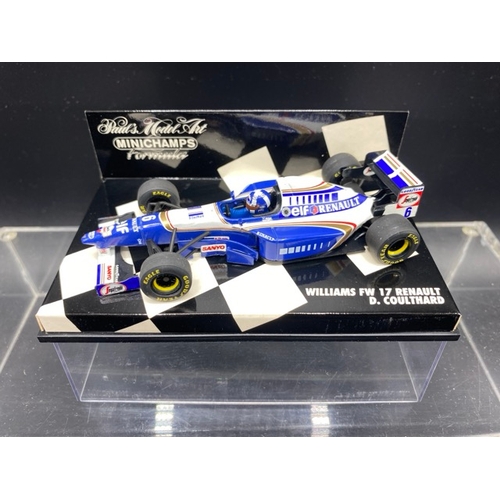 13 - 6 Paul’s Model Art MINICHAMPS (3) and McLaren Collection (3) racing cars (1:43 scale) (700g)
Include... 