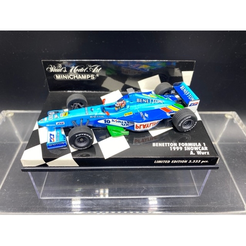 15 - 6 Paul’s Model Art MINICHAMPS racing cars (1:43 scale) (700g)
Includes:
Ligier Honda JS41 - O.Panis ... 