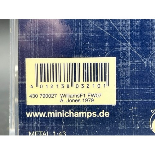 16 - 6 Paul’s Model Art MINICHAMPS racing cars (1:43 scale) (700g)
Includes:
WilliamsF1 FW07 - A. Jones 1... 