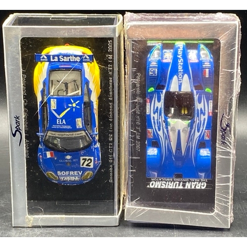 37 - 4 Spark (Minimax) model racing cars  1/43 scale
(500g) 
Includes:-
- Pagani Zonda no60 LM2004
- Lola... 