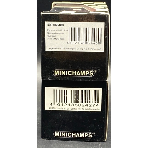 22 - 6 Paul’s Model Art Minichamps model racing cars 1/43 scale(1350g)
Includes:-
-Porsche 911 GT 1997
-P... 