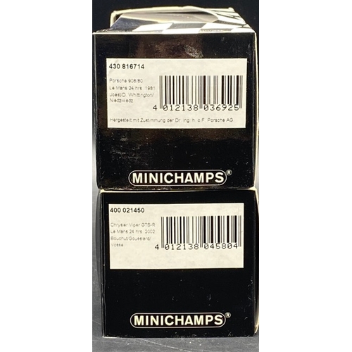 22 - 6 Paul’s Model Art Minichamps model racing cars 1/43 scale(1350g)
Includes:-
-Porsche 911 GT 1997
-P... 