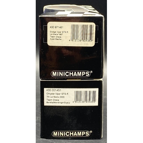 23 - 6 Paul’s Model Art Minichamps model racing cars 1/43 scale(1300g)
Includes:-
-Dodge Viper 1997
-Pors... 