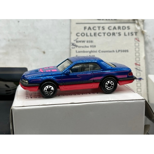 134 - 6 Matchbox performance cars from Weetabix promotion, within their distributed postal boxes - Very Go... 