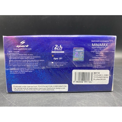 132 - Spark (Minimax) 1:43 scale Le Mans  S9116 TOYOTA GR010 -HYBRID TOYOTA GAZOO RACING 5th Le Mans 24H 2... 