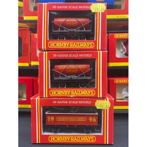 202 - 46 Hornby Commemorative OO gauge Rolling Stock each Boxed with few appearing to have been removed fr... 