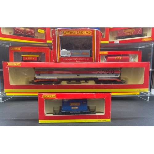 202 - 46 Hornby Commemorative OO gauge Rolling Stock each Boxed with few appearing to have been removed fr... 
