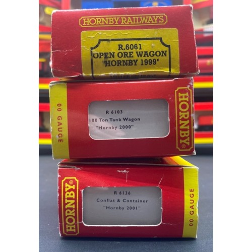 202 - 46 Hornby Commemorative OO gauge Rolling Stock each Boxed with few appearing to have been removed fr... 