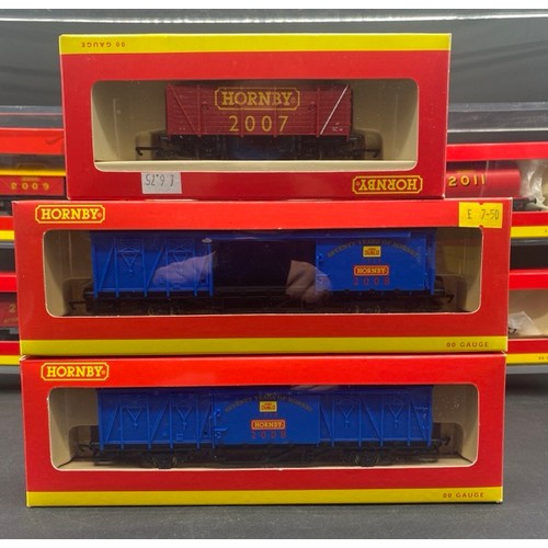 202 - 46 Hornby Commemorative OO gauge Rolling Stock each Boxed with few appearing to have been removed fr... 