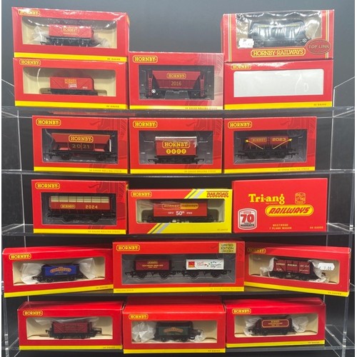 202 - 46 Hornby Commemorative OO gauge Rolling Stock each Boxed with few appearing to have been removed fr... 