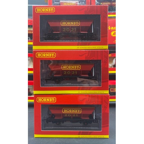 202 - 46 Hornby Commemorative OO gauge Rolling Stock each Boxed with few appearing to have been removed fr... 
