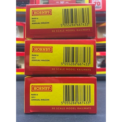 202 - 46 Hornby Commemorative OO gauge Rolling Stock each Boxed with few appearing to have been removed fr... 