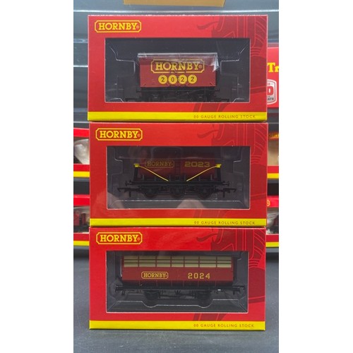 202 - 46 Hornby Commemorative OO gauge Rolling Stock each Boxed with few appearing to have been removed fr... 