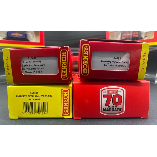 202 - 46 Hornby Commemorative OO gauge Rolling Stock each Boxed with few appearing to have been removed fr... 