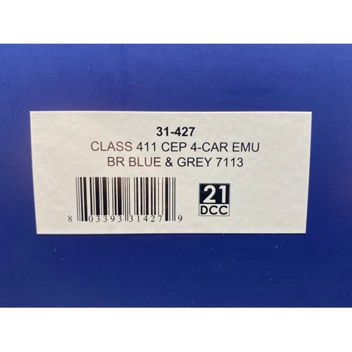178 - Bachmann Branchline 31-427 Class 411 4-car EMU 7113 in BR blue & grey livery with yellow ends - Not ... 
