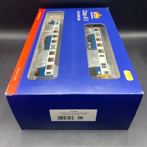 178 - Bachmann Branchline 31-427 Class 411 4-car EMU 7113 in BR blue & grey livery with yellow ends - Not ... 