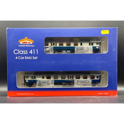 178 - Bachmann Branchline 31-427 Class 411 4-car EMU 7113 in BR blue & grey livery with yellow ends - Not ... 