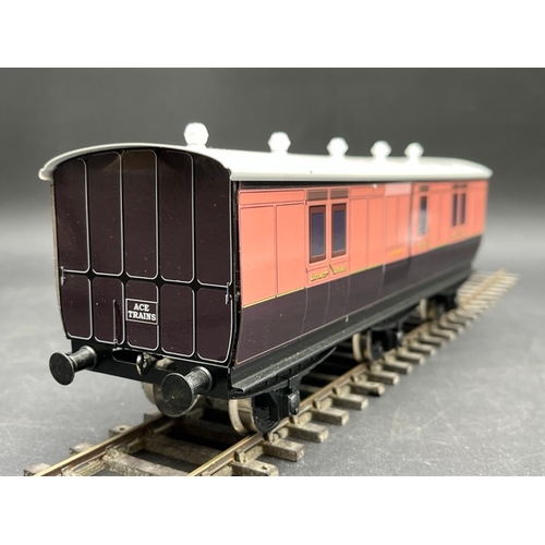 Ace Trains Vintage Style O gauge Six Wheeled Coach LSWR Full Brake ...