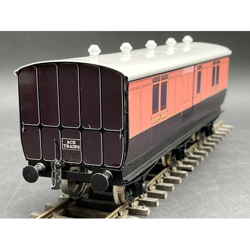 Ace Trains Vintage Style O gauge Six Wheeled Coach LSWR Full Brake ...