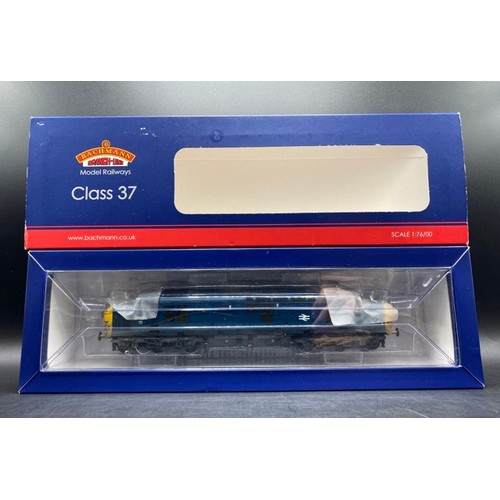 264 - Bachmann Branchline 32-781A Class 37/0 37034 in BR Blue with Split Head Code (weathered) - Tested Ru... 