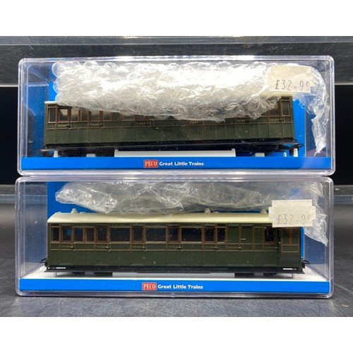 127 - OO9 Peco Narrow Gauge Rolling Stock - 5 cases 
Lyndon & Barnstable livery - Peco GR-290 Open Wagon a... 