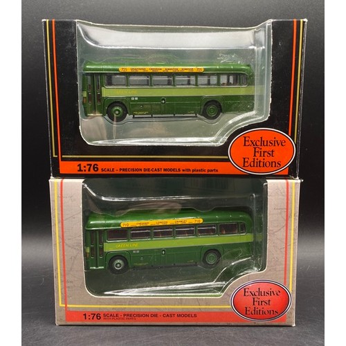 4 EFE 1:76 scale Green Line Buses 23305 - AEC RF Bus Green Line Black ...