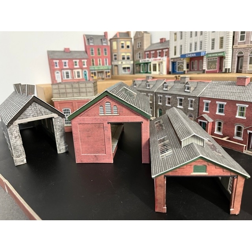 22 Metcalf Built Card Buildings, Bachmann Signal Box and few plastic ...
