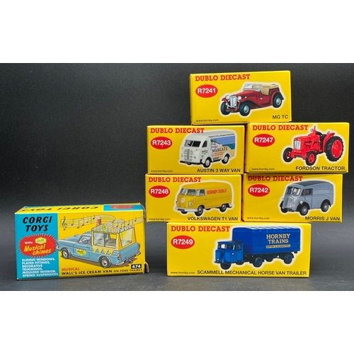 Modern Reproductions Hornby Dublo 1:76 scale Diecast 6 Models, together ...