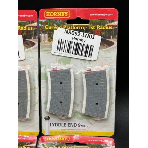 N gauge Hornby Lidde End 9mm Curved Platform 1st Radius 2/pack (ref ...