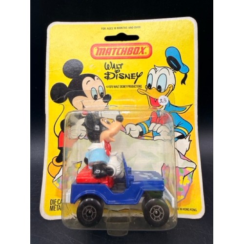 7 - Matchbox Group of Walt Disney Series Character Vehicles each Undisturbed on Card to include
WD-5 Mic... 