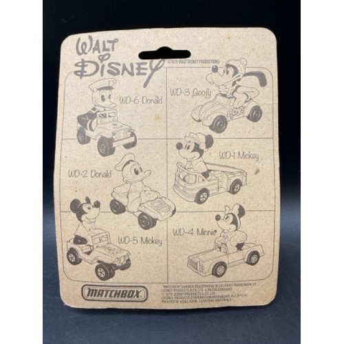 7 - Matchbox Group of Walt Disney Series Character Vehicles each Undisturbed on Card to include
WD-5 Mic... 
