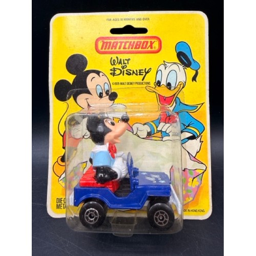 7 - Matchbox Group of Walt Disney Series Character Vehicles each Undisturbed on Card to include
WD-5 Mic... 