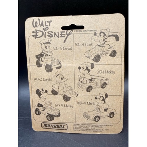 7 - Matchbox Group of Walt Disney Series Character Vehicles each Undisturbed on Card to include
WD-5 Mic... 