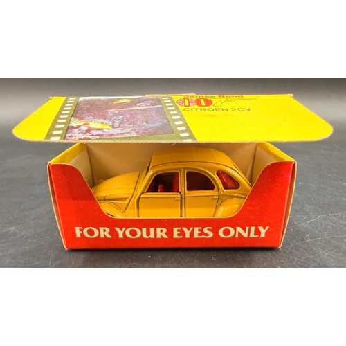 29 - Corgi No. 56198 James Bond 007 For Your Eyes Only Citroen 2CV
Produced 1981
(Model: VG, Box: VG, 100... 