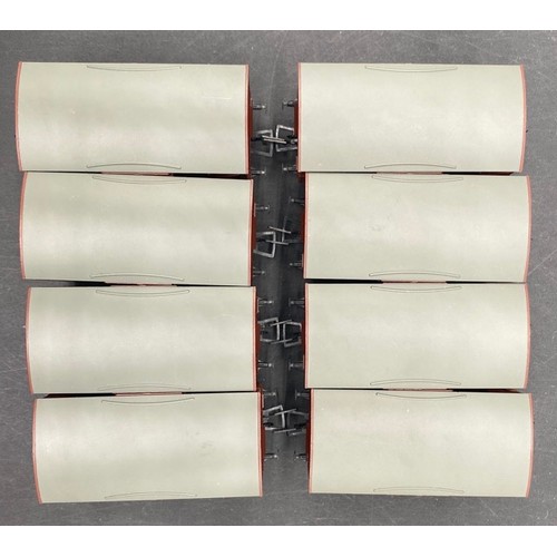 235 - 8 OO Bachmann Branchline 38-161 12 ton planked vent van B755180 in BR bauxite (late) livery each Box... 