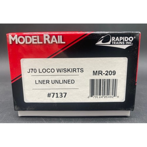 229 - Model Rail MR-209 Motorised J70 Loco w/Skirts LNER Unlined #7137 - Tested Runner
Missing clamshell p... 