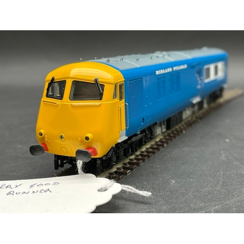195 - Bachmann Branchline 31-256DC Class 251 Blue Pullman 6-car Midland set in Nanking blue with full yell... 