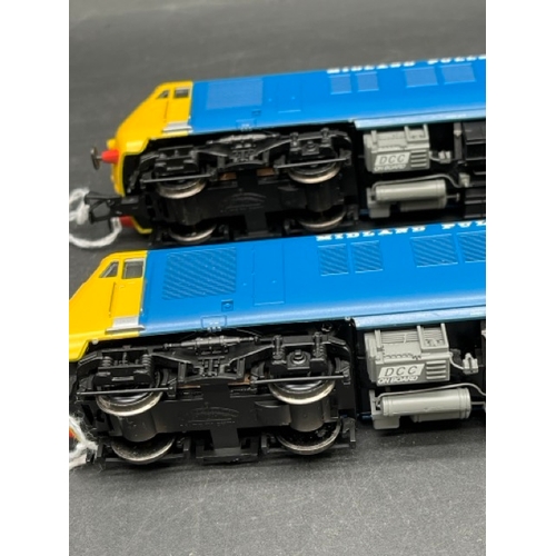 195 - Bachmann Branchline 31-256DC Class 251 Blue Pullman 6-car Midland set in Nanking blue with full yell... 