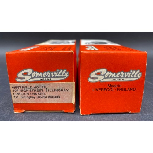 39 - Two 1:43 Somerville Models Fordson 5CWT Van (India Tyres) and No.103 Ford E93A Popular Blue
Both in ... 